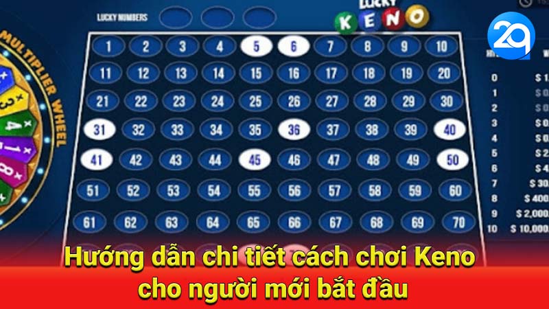 Hướng dẫn chi tiết cách chơi Keno cho người mới bắt đầu